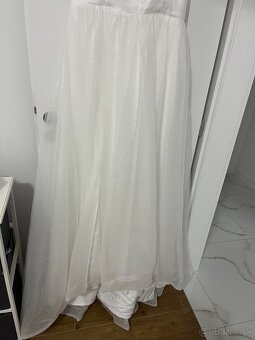 Predam Nove svadobné šaty na snurovacku S/L - 5