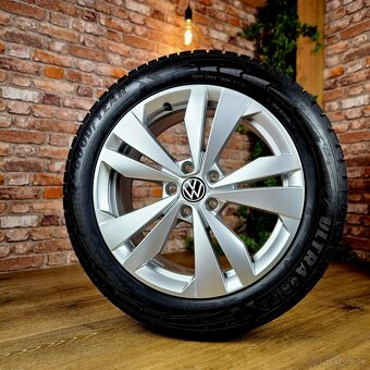 Alu R18 5x112 orig. VW ID.3 + zimné 215/55R18 TOP STAV - 5