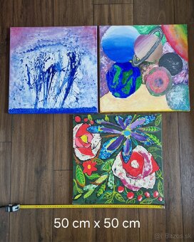 Ručne maľované obrazy na plátno - 5