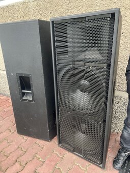 Predám výkonne BiAmp bedne 2x15” + 2,5” Driver. - 5