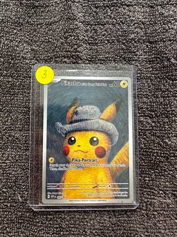 Pokemon Pikachu grey felt hat Van gogh promo unsealed - 5