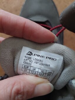 Chlapčenské zimné topanky Alpine pro veľ.31 - 5