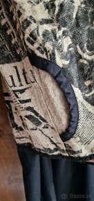 Ľanový dámsky kabátik - odevný originál od Pilata - 5