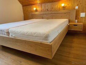 Dubová masívna posteľ s úložným priestorom - 5