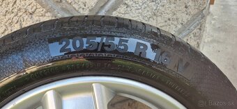 VW disky RONAL r16 s pneu 205/16 R16 - 5