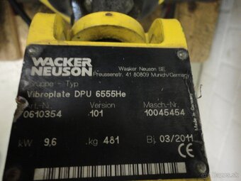 VIBRAČNÁ DOSKA WACKER NEUSON DPU 6555 HE H - 5
