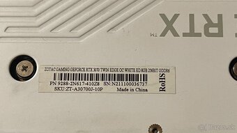 Predam Zotac RTX 3070 TWINEDGE OC 8GB - 5