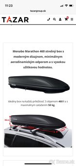 Prenájom strešného boxu Menabo - 5