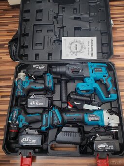 Aku set náradia 4ks, NOVÉ 4ks batérii - 5