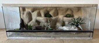 Terárium 100x50x40 s 3D stenou - 5