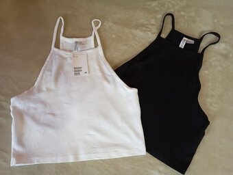 Čierny / biely top H & M - 5