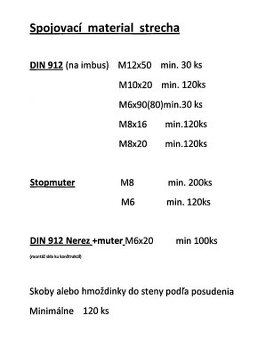 Konštrukcia (nosná sústava) na prístrešok - 5