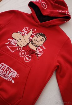 Mikina TARY - red/black v.128 - 5