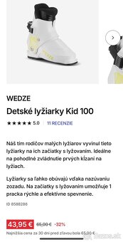 Detské lyže WEDZE + lyžiarky - 5