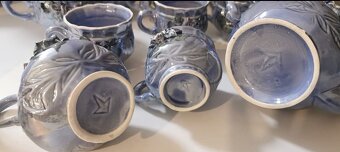 Predám keramickú modrú čajovú súpravu - 5