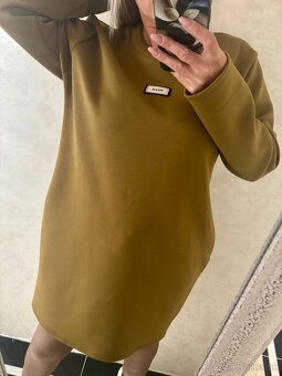 Damske talianske voľne šaty mustard - 5