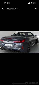 Predám BMW M8 Cabrio Competition V8 - 5
