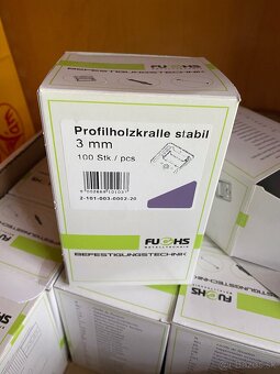 Spony na drevený obklad č. 3… sponky, úchytky na palubky. - 5