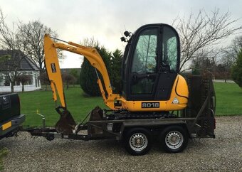 minibager 20HP,1,8t+3x lžíce|JCB 8018| - 5