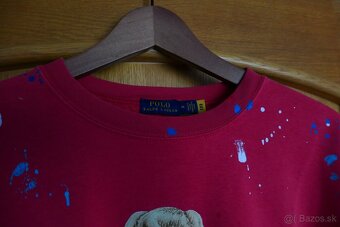 RALPH LAUREN BEAR ikonicka damska krasna mikina M/L - 5