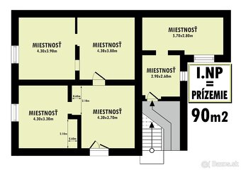 Rodinný dom SVIDNIČKA, 3x izba, 2 podlažia, pozemok 2.422 m2 - 5
