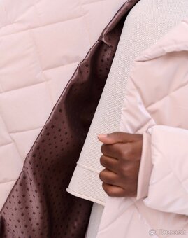 Dámska zimná bunda svetlo ružová - 5