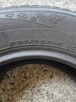 Predám 4ks zimne pneu 225 60 16 - 5