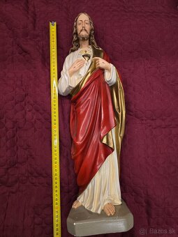 Sádrová socha Ježiša cca 55 cm - 5