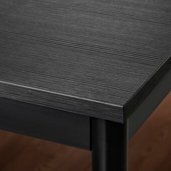 TOP Cierny stol IKEA 110x67 + 3 cierne stolicky IKEA - 5