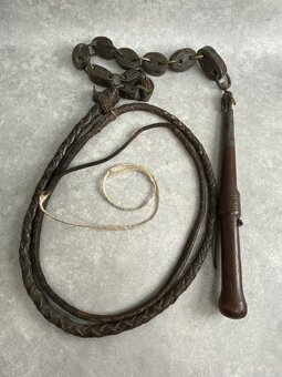 Starožitný pastierky bič - 5