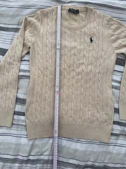 Predám dámsky béžový pletený sveter Ralph Lauren - 5