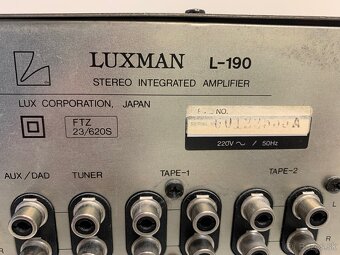 Luxman L - 190 Integrated amplifier - 5