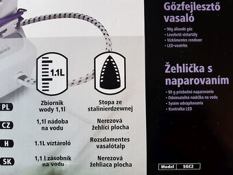 Parný generátor TESCO SGC2 - žehlička s generátorom pary - 5