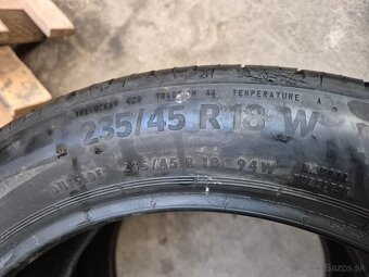 235/45 r18 letné 2 ks CONTINENTAL dezén 6,3 mm DOT2022 - 5