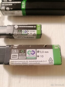 Origo zabalené vrtáky wurth do kovu Hsco DIN 338 rôzne rozme - 5