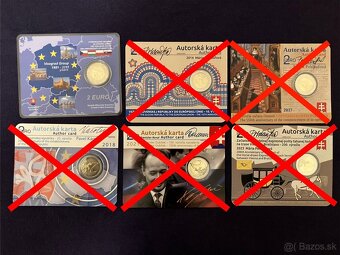 Mincové kartičky - coincards - Slovensko - takmer komplet - 5