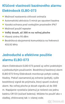 BAZENOVY ALARM Elektrobock ELBO-073 - 5