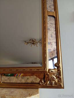Krásne luxusné belgické zrkadlo 77x62 - 5