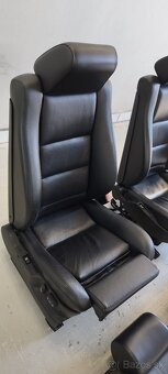 Bmw e34 M5 TOURING kozene predne + zadne sedacky - 5