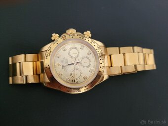 Zlaté hodinky v štýle Rolex Daytona – elegantný doplnok - 5