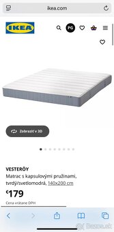 Postel s matracom 140x200cm - 5