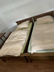 masívne postele s rostami 90x200 4ks - 5