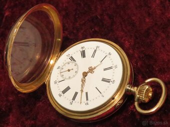 HUMBERT - Vreckové hodinky DROZ KALENDER 18K 750 GOLD - 5