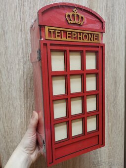 Držiak na kľúče-anglická telefónna búdka - 5