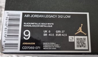 Air Jordan Legacy 312 Low / čisto nové EUR 42,5" - 5