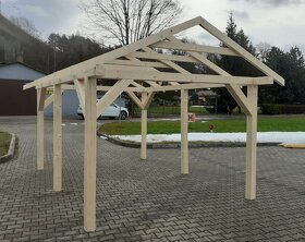 Drevený prístrešok 4,6x3,5 m s dovozom ČR i SR - 5