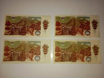 BANKOVKY 10 KČS 1986, VŠECHNY VYDANÉ SÉRIE - 5