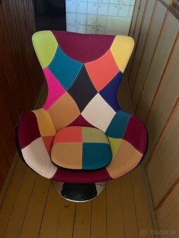 Patchwork kreslo Butterfly - 5