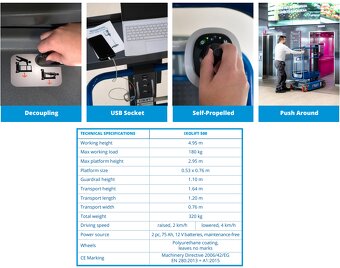 Pojazdná osobná plošina IXOLIFT/SAFELIFT 500 - 5