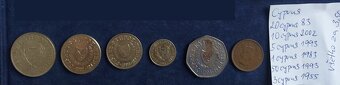 Zbierka mincí - rôzne svetové mince - Európa 3 - 5